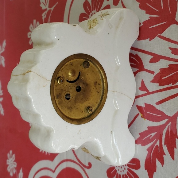 New Haven Clock Co. USA Victorian  porcelain clock Antique - Picture 6 of 7